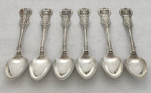 Six Victorian Scottish Silver Teaspoons. Glasgow 1853 Alexander Coghill. 5 troy ounces.
