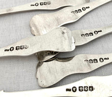 Six Victorian Scottish Silver Teaspoons. Glasgow 1853 Alexander Coghill. 5 troy ounces.