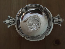 Asprey full set of three silver quaich bowls with crown handles commemorating 1936 when Britain had three Kings. All signed by R. E. Stone. London 1936 Asprey