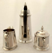 Mid Century Silver Coffee Set. Pampaloni Brothers of Firenze. 24.7 troy ounces.