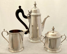 Mid Century Silver Coffee Set. Pampaloni Brothers of Firenze. 24.7 troy ounces.