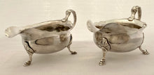 Georgian, George II, Pair of Silver Sauce Boats. London 1742 John Pollock. 14 troy ounces.