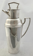 Art Deco Silver Plated Milk Churn Cocktail Shaker. Asprey of London, circa 1930.