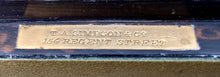 Victorian Coromandel Box with Porcelain Lozenges. T.A. Simpson, Regent St, London.
