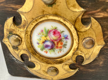 Victorian Coromandel Box with Porcelain Lozenges. T.A. Simpson, Regent St, London.