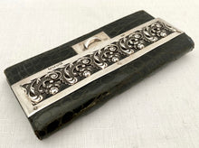 Victorian Silver Mounted Leather Purse. Birmingham 1899 Ludwig Krumm.