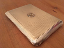 Asprey,  George V, silver cigarette case with inscription to Royal Navy Officer H.A. Knight. London 1919.