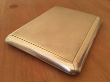 Asprey,  George V, silver cigarette case with inscription to Royal Navy Officer H.A. Knight. London 1919.
