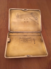 Asprey,  George V, silver cigarette case with inscription to Royal Navy Officer H.A. Knight. London 1919.