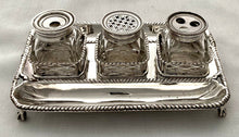 Georgian, George III, Silver Inkstand. London 1773 Charles Aldridge & Henry Green. 7.2 troy ounces.