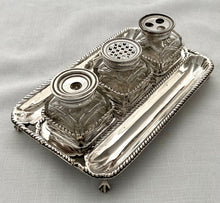 Georgian, George III, Silver Inkstand. London 1773 Charles Aldridge & Henry Green. 7.2 troy ounces.