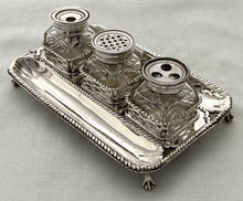 Georgian, George III, Silver Inkstand. London 1773 Charles Aldridge & Henry Green. 7.2 troy ounces.