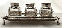 Georgian, George III, Silver Inkstand. London 1773 Charles Aldridge & Henry Green. 7.2 troy ounces.
