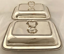 Georgian, George III, Pair of Silver Entree Dishes. London 1806/07 John Edwards III. 102 troy ounces.