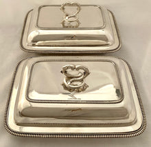 Georgian, George III, Pair of Silver Entree Dishes. London 1806/07 John Edwards III. 102 troy ounces.