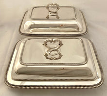 Georgian, George III, Pair of Silver Entree Dishes. London 1806/07 John Edwards III. 102 troy ounces.