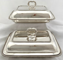 Georgian, George III, Pair of Silver Entree Dishes. London 1806/07 John Edwards III. 102 troy ounces.