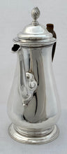 Georgian,  George III, Silver Armorial Coffee Pot. London 1763 William Grundy. 16 troy ounces.