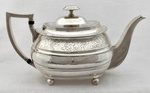 Georgian, George III, Scottish Silver Tea Set. Edinburgh 1809 George McHattie. 35.5 troy ounces.