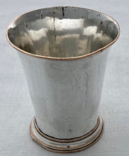 Early George III Old Sheffield Plate Beaker, circa 1760.