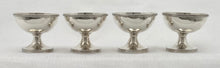 Georgian, George III, Four Silver Hemispherical Salts. London 1800 Peter, Ann & William Bateman. 5.5 troy ounces.