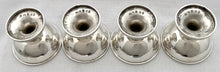 Georgian, George III, Four Silver Hemispherical Salts. London 1800 Peter, Ann & William Bateman. 5.5 troy ounces.