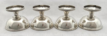 Georgian, George III, Four Silver Hemispherical Salts. London 1800 Peter, Ann & William Bateman. 5.5 troy ounces.