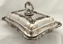 Georgian, George IV, Old Sheffield Plate Crested Entree Dish, circa 1820.