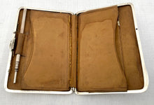 Edwardian Art Nouveau Silver Card Case. Birmingham 1901 William Hayes.