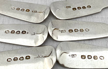 Georgian, George III, Six Silver Dessert Spoons. London 1820 Solomon Royes. 8.8 troy ounces.
