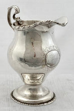 Georgian, George III, Silver Cream Jug. London 1769. 2.7 troy ounces.