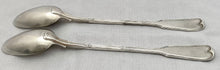 William IV Pair of Scottish Silver Basting Spoons. Glasgow 1831 Robert Gray & Son. 9.4 troy ounces.