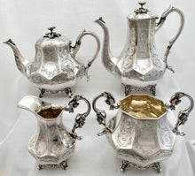 Victorian Silver Plated Tea & Coffee Set, circa 1870.