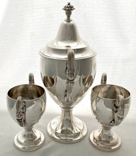 Georgian, George III, Suite of Three Irish Silver Cups. Arms of Carroll & Irvine. Dublin 1788. 72.8 troy ounces.