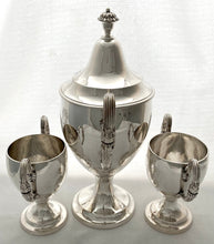 Georgian, George III, Suite of Three Irish Silver Cups. Arms of Carroll & Irvine. Dublin 1788. 72.8 troy ounces.
