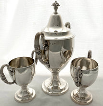 Georgian, George III, Suite of Three Irish Silver Cups. Arms of Carroll & Irvine. Dublin 1788. 72.8 troy ounces.