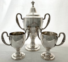 Georgian, George III, Suite of Three Irish Silver Cups. Arms of Carroll & Irvine. Dublin 1788. 72.8 troy ounces.