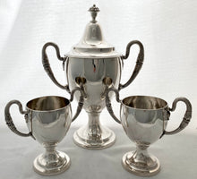 Georgian, George III, Suite of Three Irish Silver Cups. Arms of Carroll & Irvine. Dublin 1788. 72.8 troy ounces.