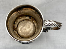 Georgian, George IV, Silver Christening Mug. 3.8 troy ounces.