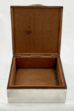 George V Silver Cigarette Box with Cypher for Earl Mountbatten of Burma. London 1912 Goldsmiths & Silversmiths Company.