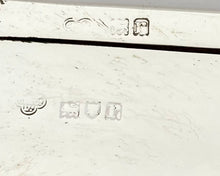 George V Silver Cigarette Box with Cypher for Earl Mountbatten of Burma. London 1912 Goldsmiths & Silversmiths Company.
