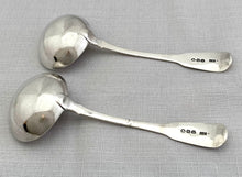 Georgian, George III, Pair of Silver Sauce Ladles. London 1818 Charles Hollinshed. 3.3 troy ounces.