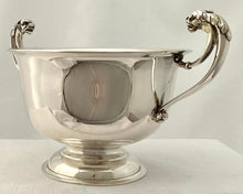 George V Silver Mask Head Bowl. Birmingham 1912 Edward Souter Barnsley. 14 troy ounces.