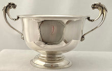 George V Silver Mask Head Bowl. Birmingham 1912 Edward Souter Barnsley. 14 troy ounces.