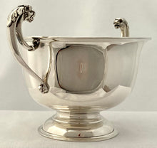 George V Silver Mask Head Bowl. Birmingham 1912 Edward Souter Barnsley. 14 troy ounces.