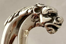 George V Silver Mask Head Bowl. Birmingham 1912 Edward Souter Barnsley. 14 troy ounces.