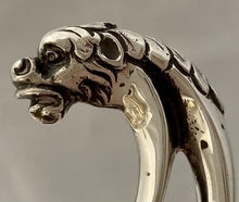 George V Silver Mask Head Bowl. Birmingham 1912 Edward Souter Barnsley. 14 troy ounces.