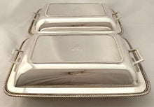 Georgian, George III, Pair of Silver Entree Dishes. London 1802 Timothy Renou. 93.7 troy ounces.