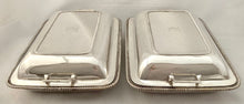Georgian, George III, Pair of Silver Entree Dishes. London 1802 Timothy Renou. 93.7 troy ounces.