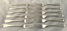 William IV Set of Twelve Silver Dessert Forks. London 1837 Samuel Hayne & Dudley Cater. 15.4 troy ounces.